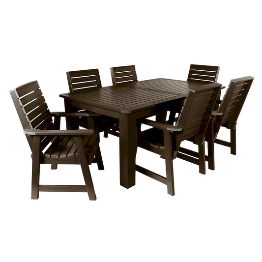 Ensemble de salle à manger d'extérieur 7 pièces HIGHWOOD PROFESSIONAL 42x72