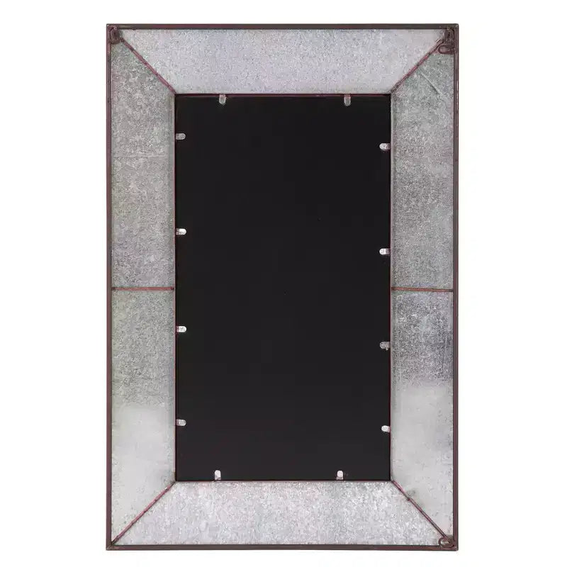 Miroir Mural Rectangulaire Rustique à Cadre Métallique 36"x24.5"