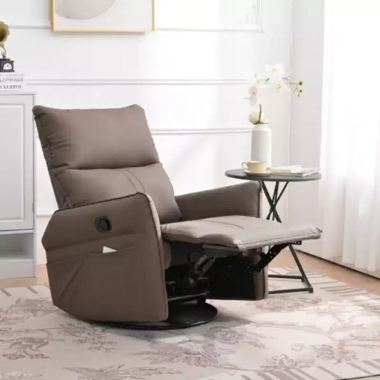 Banc de salle à manger tapissé de tissu gris foncé