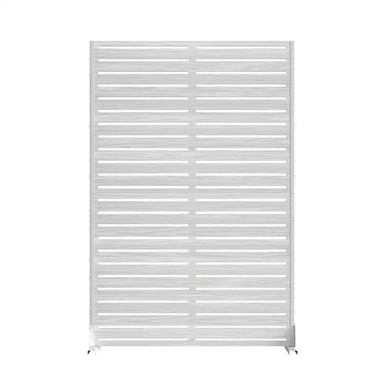 Paravent classique à persiennes blanc en PEHD, 72x47x16, 6 pièces, facile d'entretien, pour intérieur et extérieur