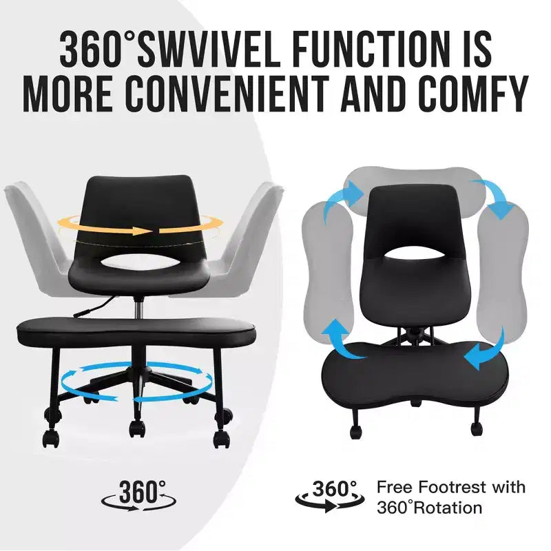 Chaise ergonomique à genoux, avec roulettes et support lombaire, chaise de méditation yoga réglable en hauteur, pour la maison