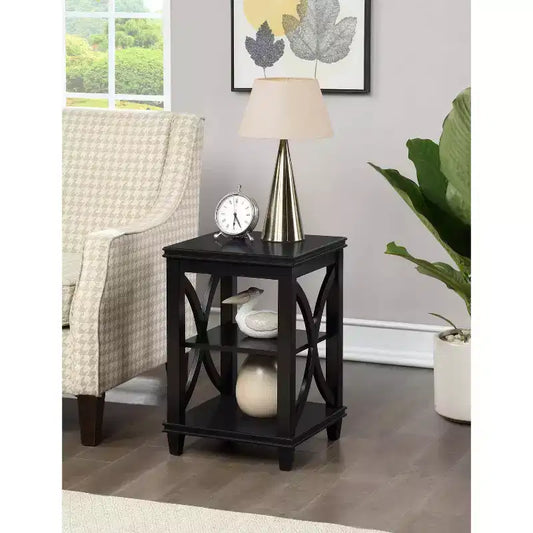 HomeStock Rectangle Wood Table Top End Table 1 -piece