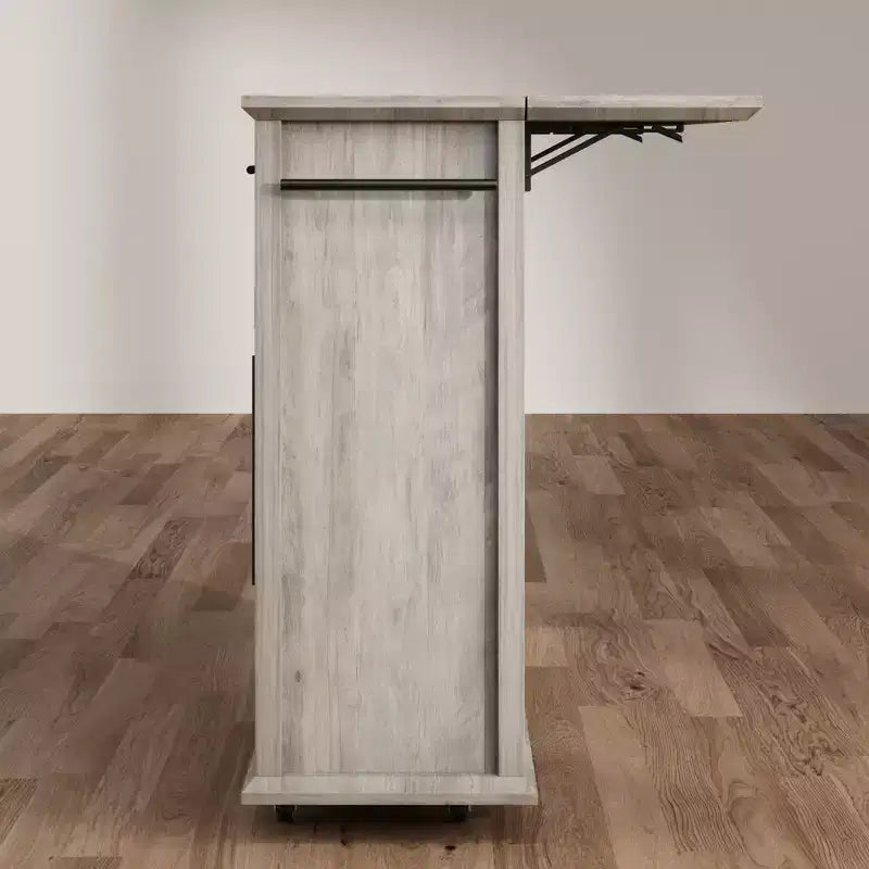 Îlot de cuisine roulant multifonctionnel avec abattant, meuble de rangement mobile avec tiroirs, desserte de bar, chariot de cuisine autoportant pour maisons modernes