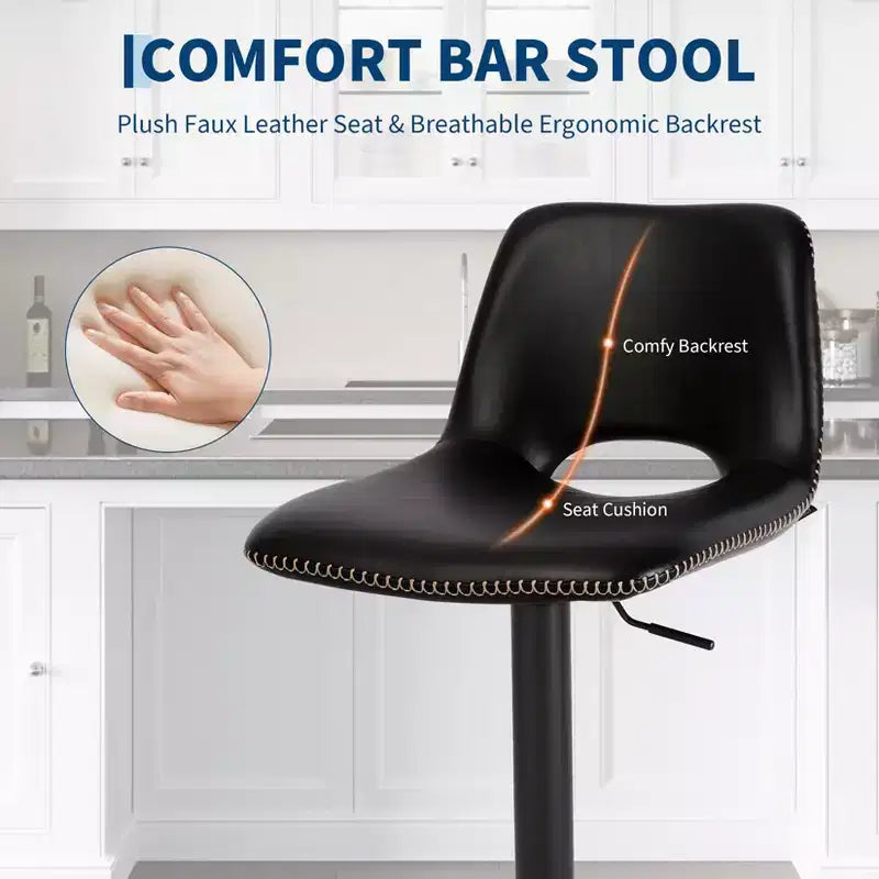 Tabourets de bar pivotants réglables modernes, chaises de salon de hauteur comptoir industrielles modernes, pour salle à manger, salon