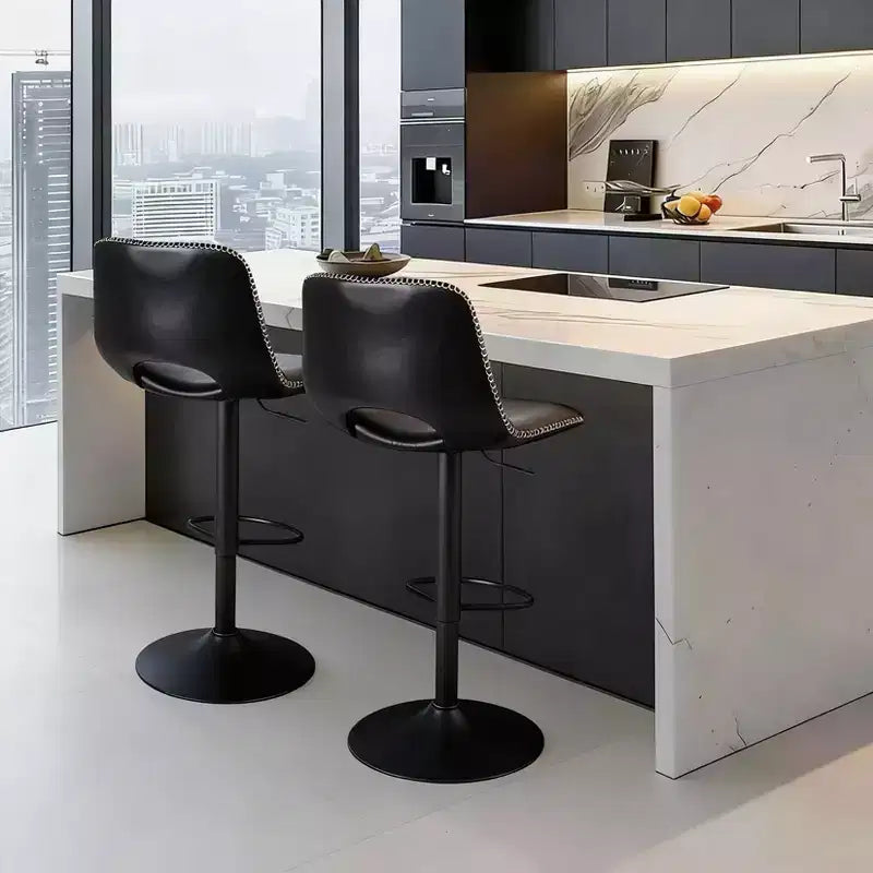 Tabourets de bar pivotants réglables modernes, chaises de salon de hauteur comptoir industrielles modernes, pour salle à manger, salon