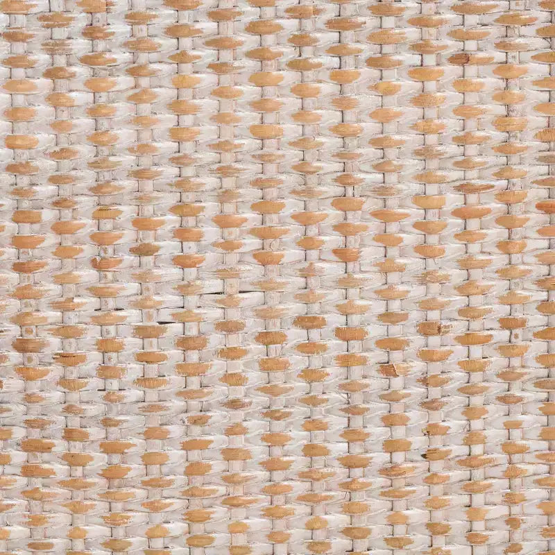 Chaise de salle à manger en rotin Papua : cadre en acajou, design bohème, dossier arrondi