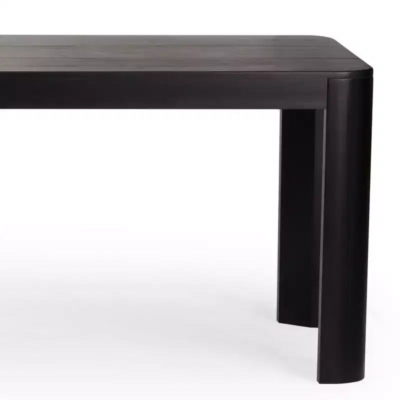 Table de salle à manger Contour, table de cuisine en bois massif de 183 cm pour 6 personnes