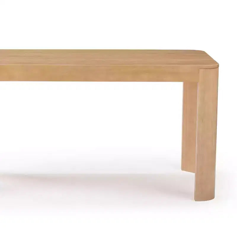 Table de salle à manger Contour, table de cuisine en bois massif de 183 cm pour 6 personnes