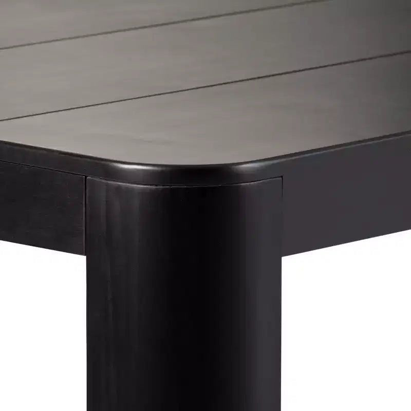 Table de salle à manger Contour, table de cuisine en bois massif de 183 cm pour 6 personnes