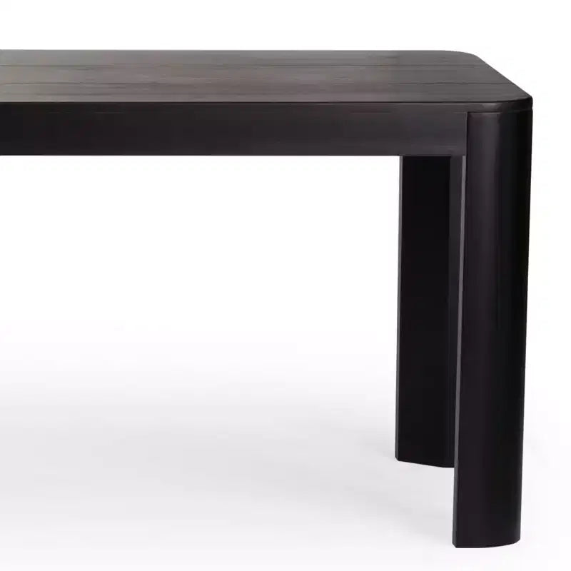 Table de salle à manger Contour, table de cuisine en bois massif de 183 cm pour 6 personnes