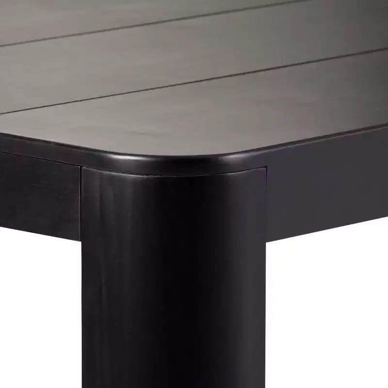 Table de salle à manger Contour, table de cuisine en bois massif de 183 cm pour 6 personnes