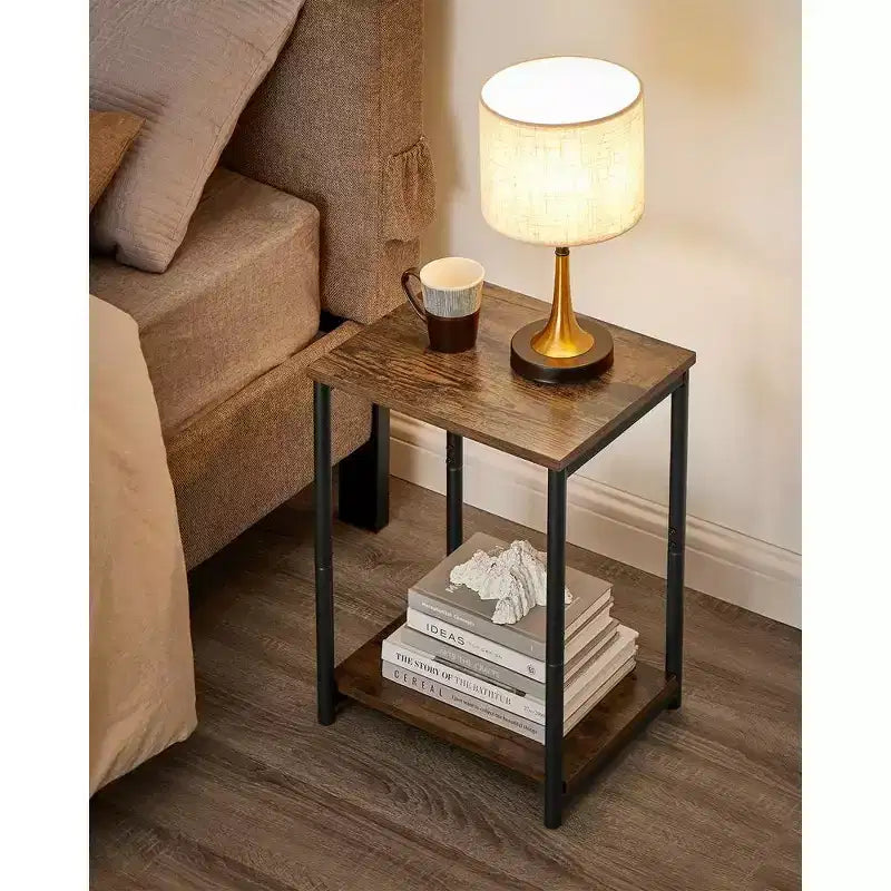 Table d'appoint, Petite table de bout, Table de chevet pour salon, chambre, bureau, salle de bain