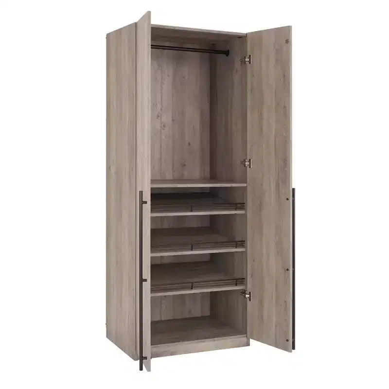 Armoires 2 portes et 4 étagères Lee