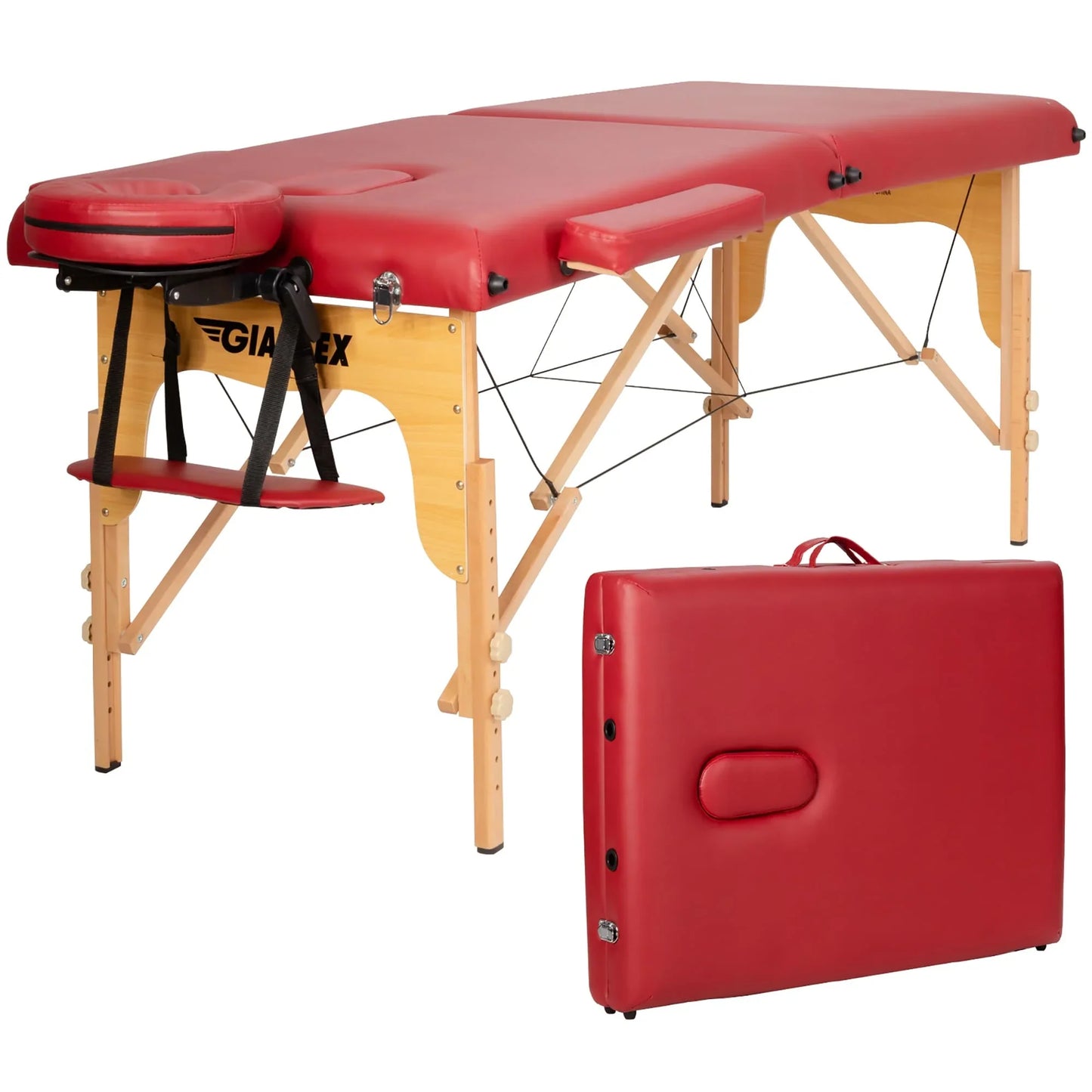 84L Portable Massage Table Adjustable Facial Spa Bed Tattoo w/ Carry